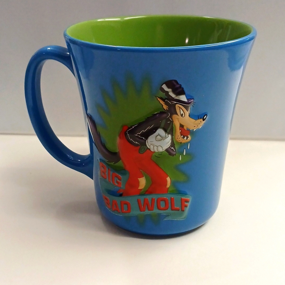 Disney Store Big Bad Wolf coffee mug 3d collector